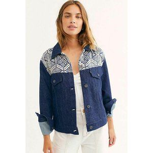 Levis Sz M‎ French Fringe Trucker Jean Jacket